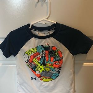 Boys 12M Under Amour set worn once